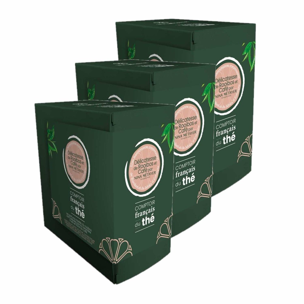 Délicatesse de rooibos & café par nina métayer - 20 sachets - comptoir français du thé