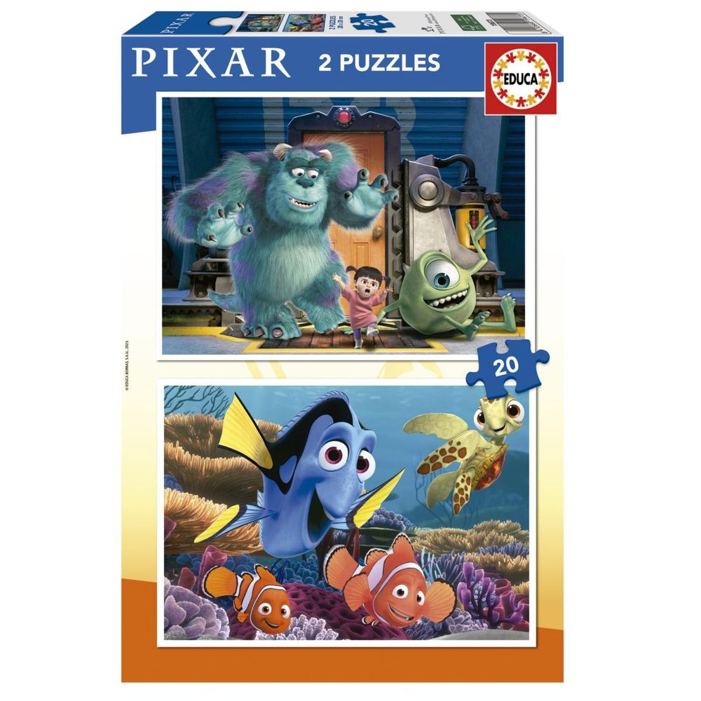 Puzzle disney pixar 2 x 20 pcs