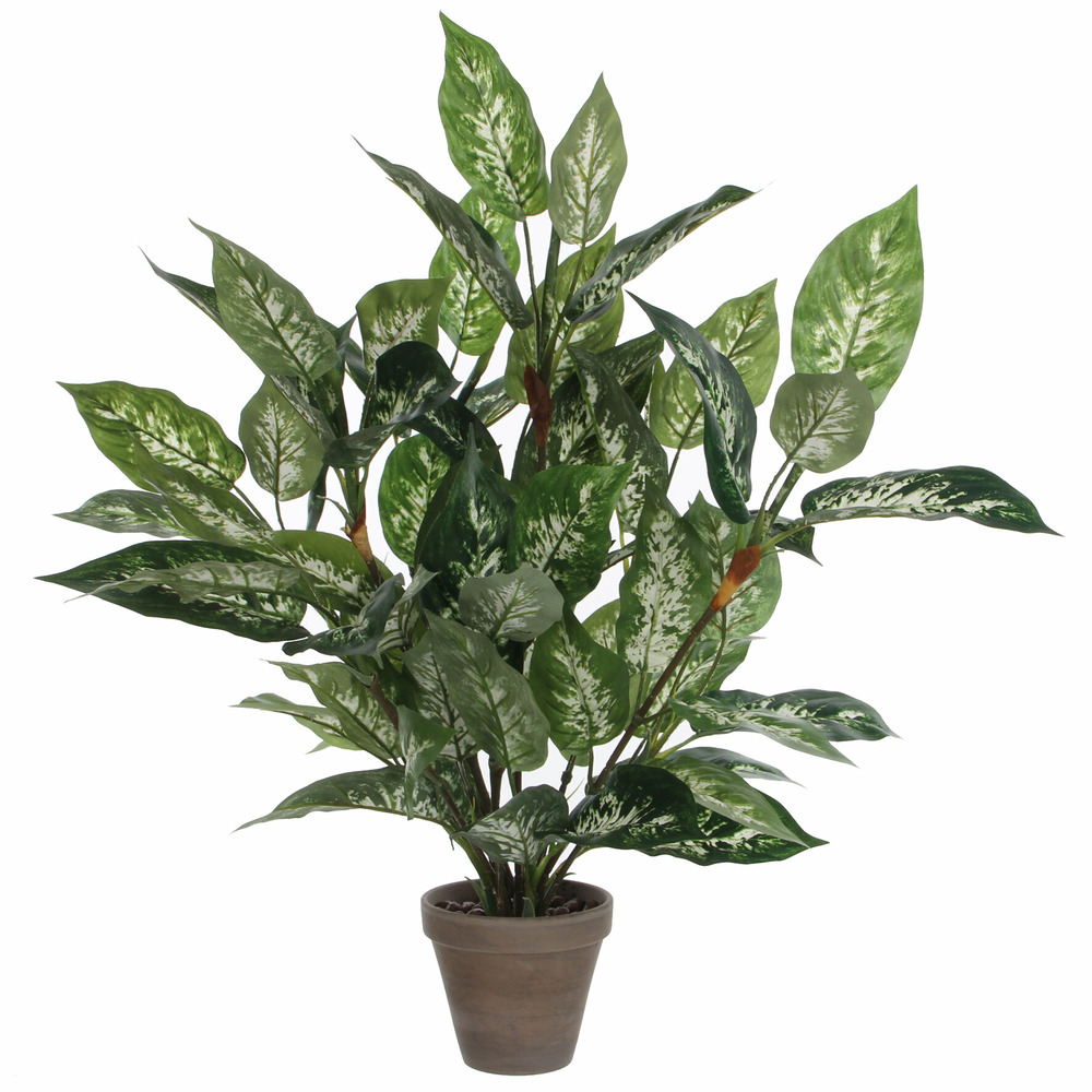 Mica decorations plante artificielle dieffenbachia - h70 cm - vert
