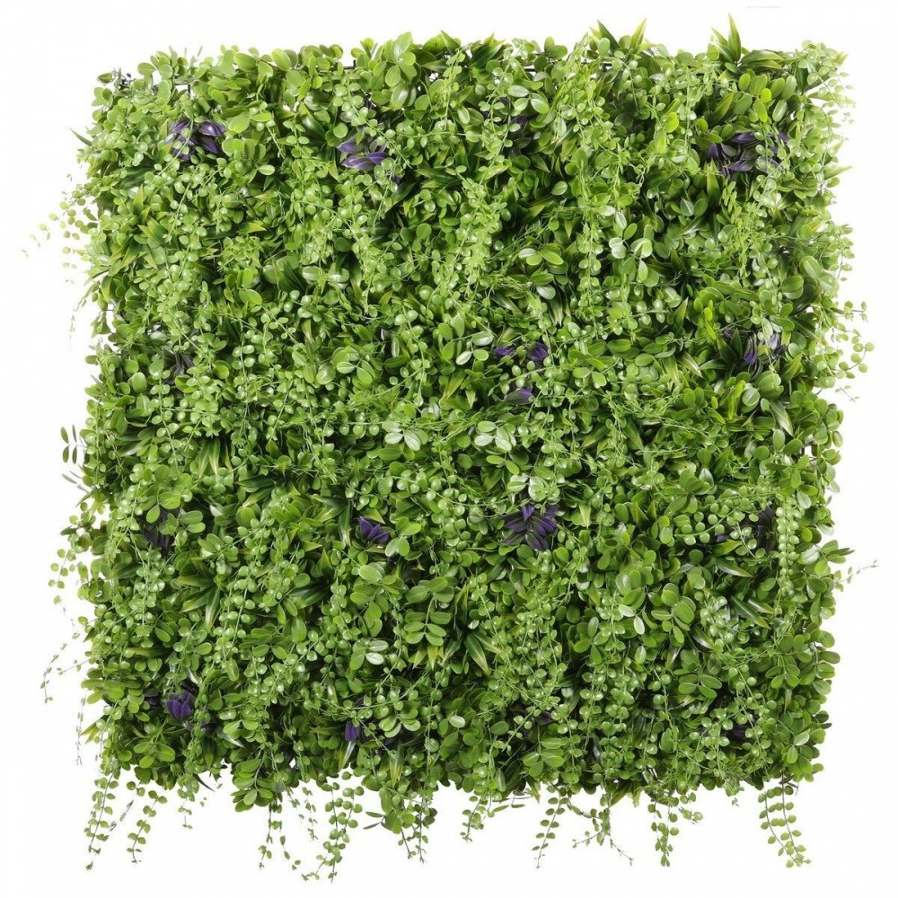 Mur vegetal artificiel foret tempérée, 30% recyclé, h.1 x l.1m, ideal garden