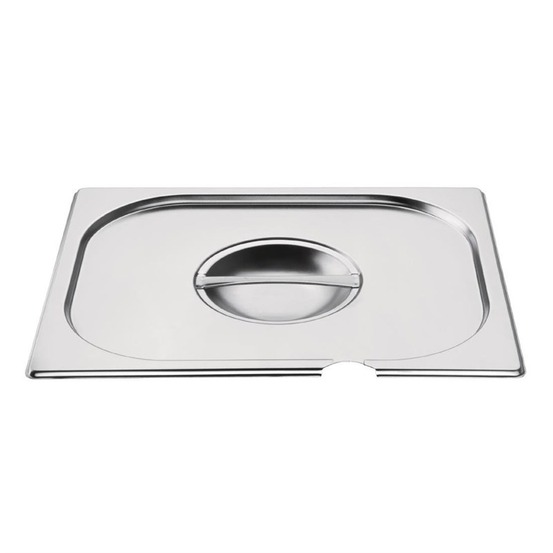 Couvercle bac gastro inox gn 1/2 avec encoche - vogue