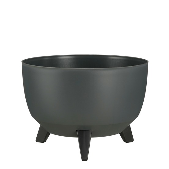 Mica decorations doppio support plante - 18,5 x ø33 cm - jardiniere exterieur grande taille - jardiniere sur pieds - plastique