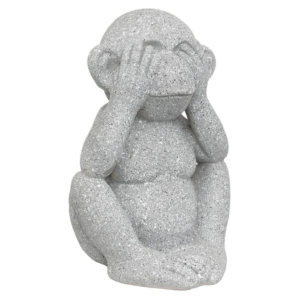 Singe déco extérieur sohel h.42cm résine gris