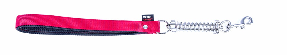 Martin sellier - laisse amortisseurs en nylon pour chiens martin sellier - laisse avec poignée confort