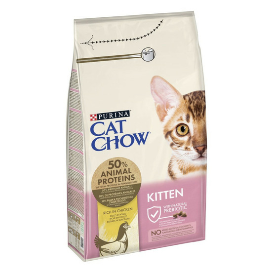 Croquettes pour chatons riche en poulet 1.5kg purina cat chow