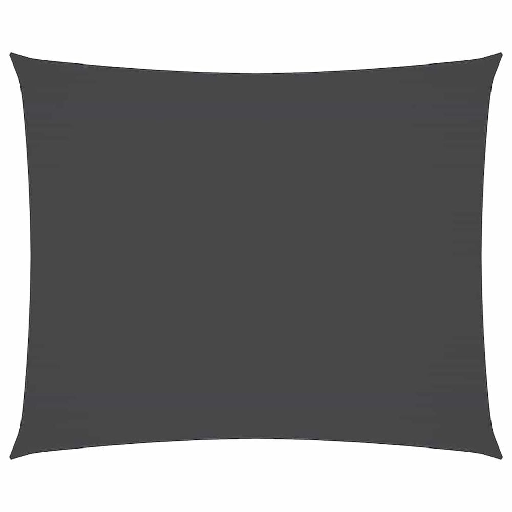 Voile de parasol tissu oxford rectangulaire 3,5x4,5m anthracite