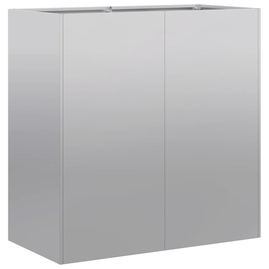 Jardinière d'extérieur 80x40x80 cm acier galvanisé