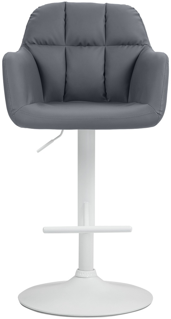 Tabouret de bar natoma simili cuir blanc