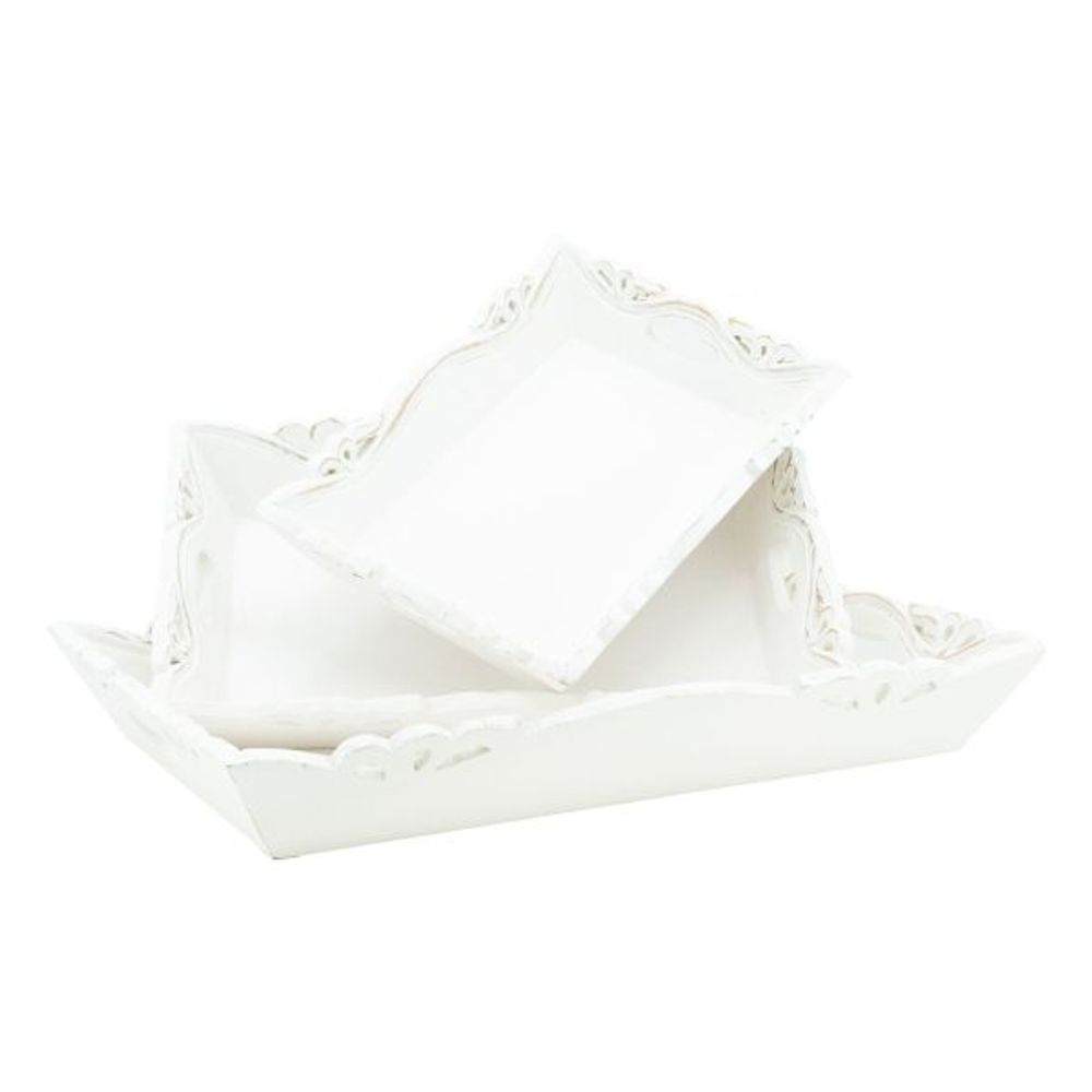 Plateaux en manguier blanc (lot de 3)
