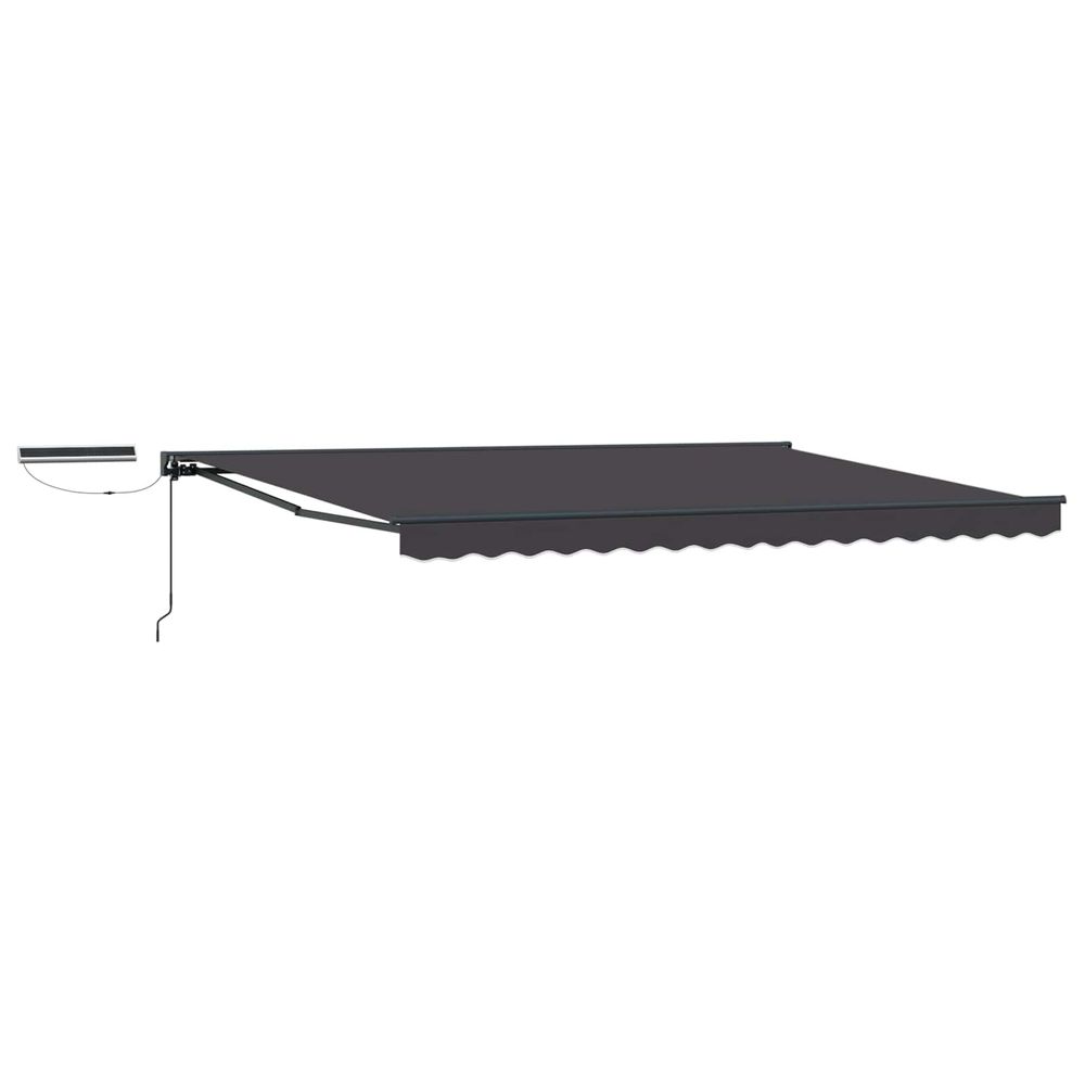 Auvent rétractable électrique anthracite 5 × 3,5 m