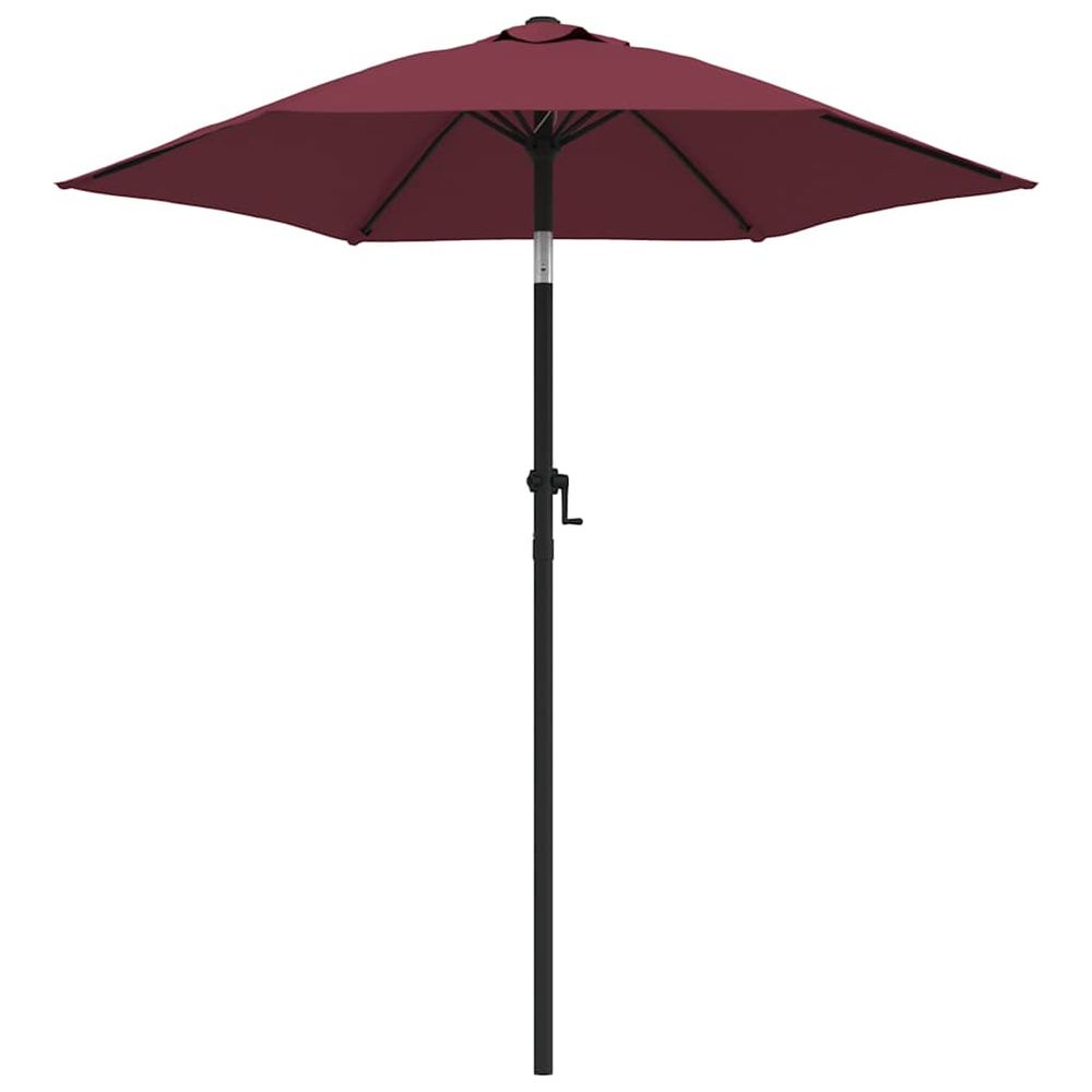 Parasol bordeaux 200x224 cm aluminium