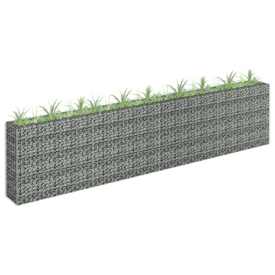 JardiniÚre surélevé à gabion Acier galvanisé
