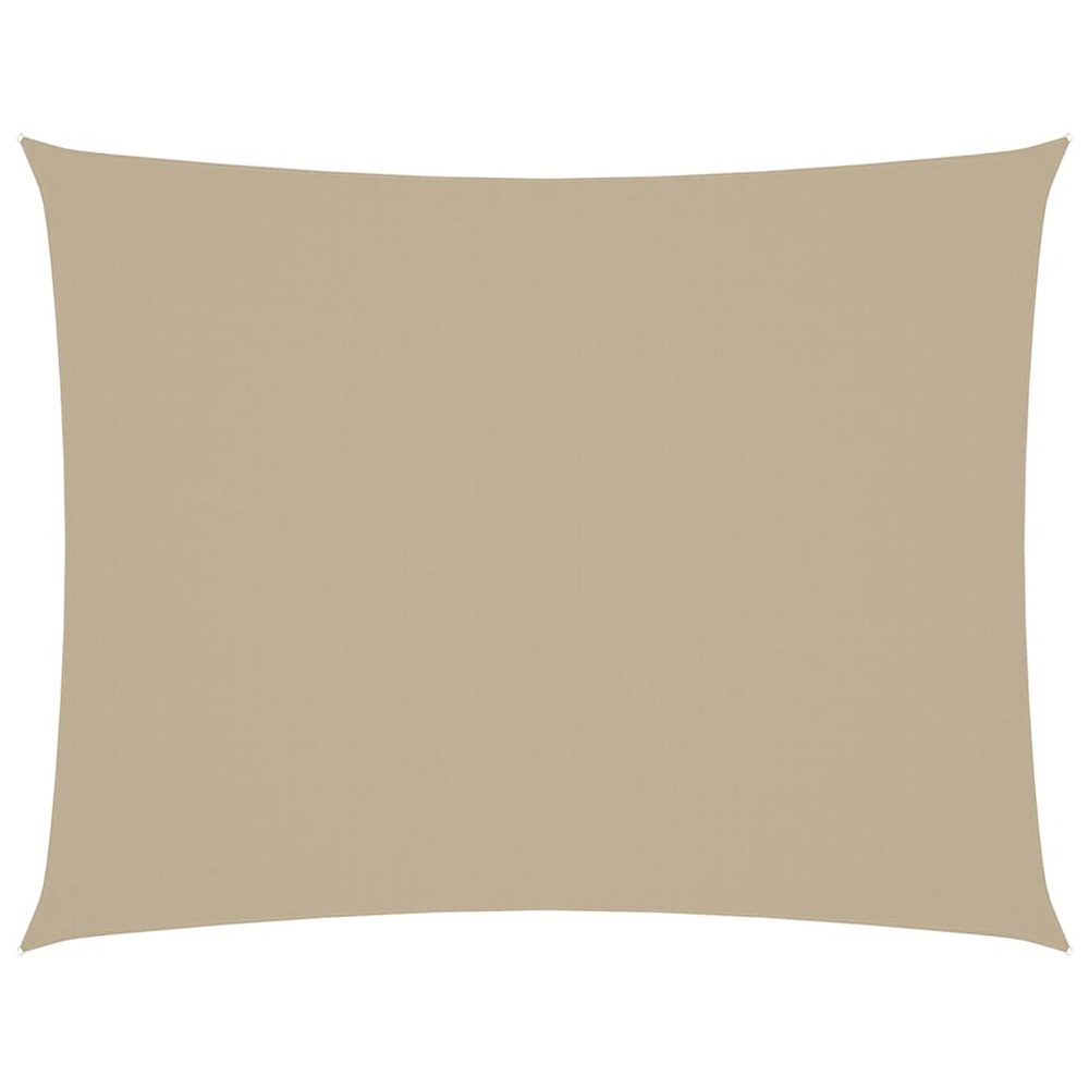 Voile de parasol tissu oxford rectangulaire 5x7 m beige