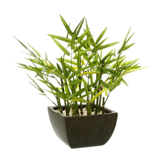 Plante artificielle bambou en pot h 35 cm
