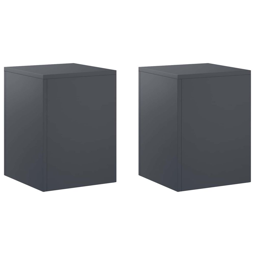 Support de plante 2 pcs anthracite 30 x 30 x 40 cm