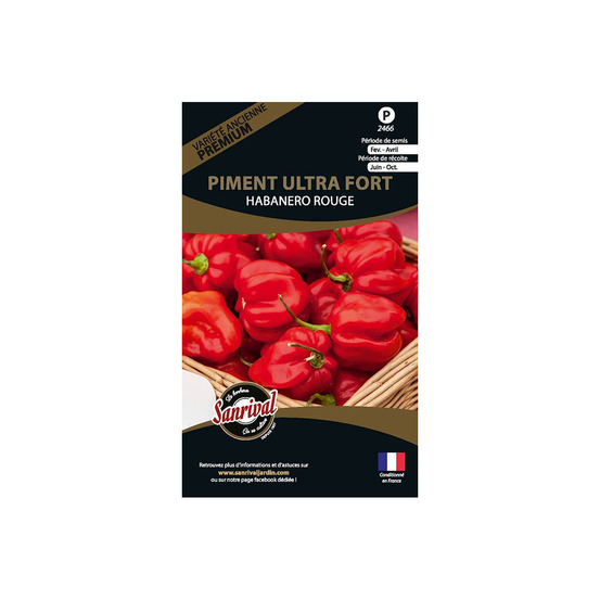 Graines potagères premium piment ultra fort habanero