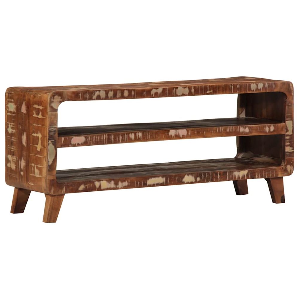 Meuble tv 105x46x32 cm bois massif de récupération