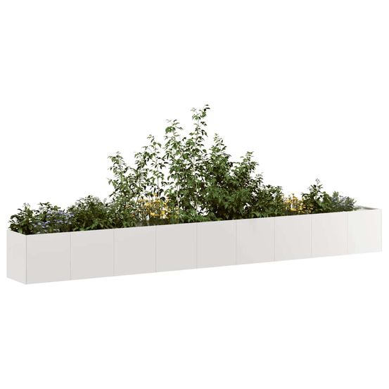 Jardinière xxl acier inoxydable pour aménagement extérieur 360x40x40 cm