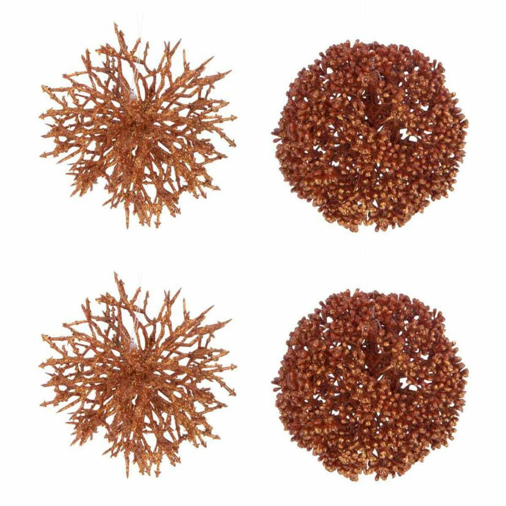 Lot de 4 boules de noël 