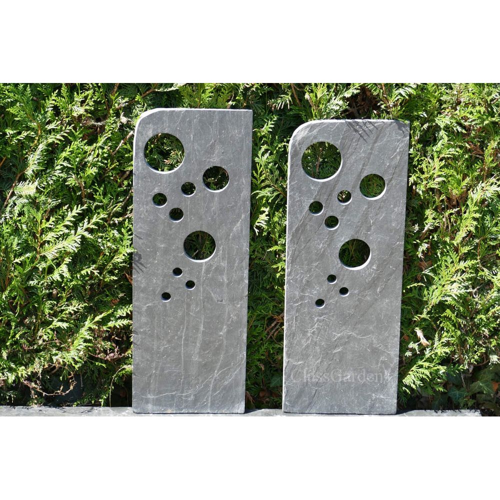 Totem ardoise 80 cm - bullettes - pack de 2 totems