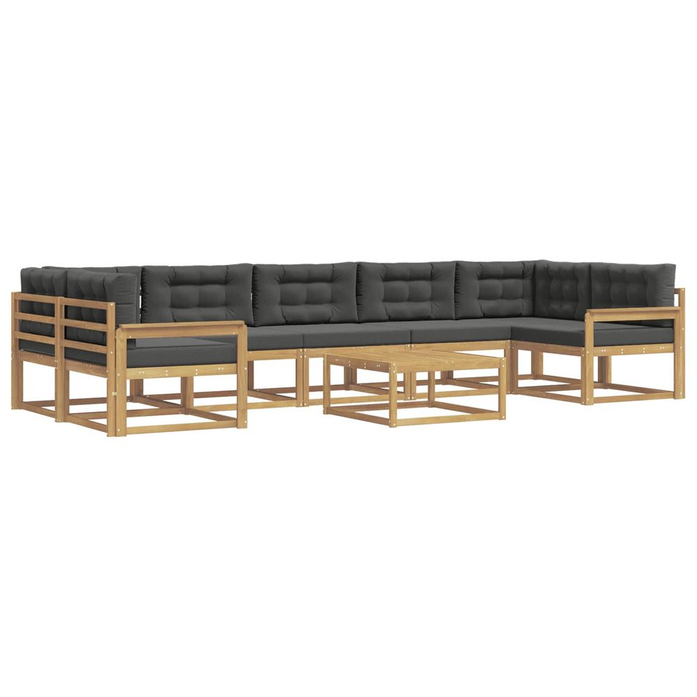 Ensemble de canapés d'extérieur 6 pc blanc et anthracite
