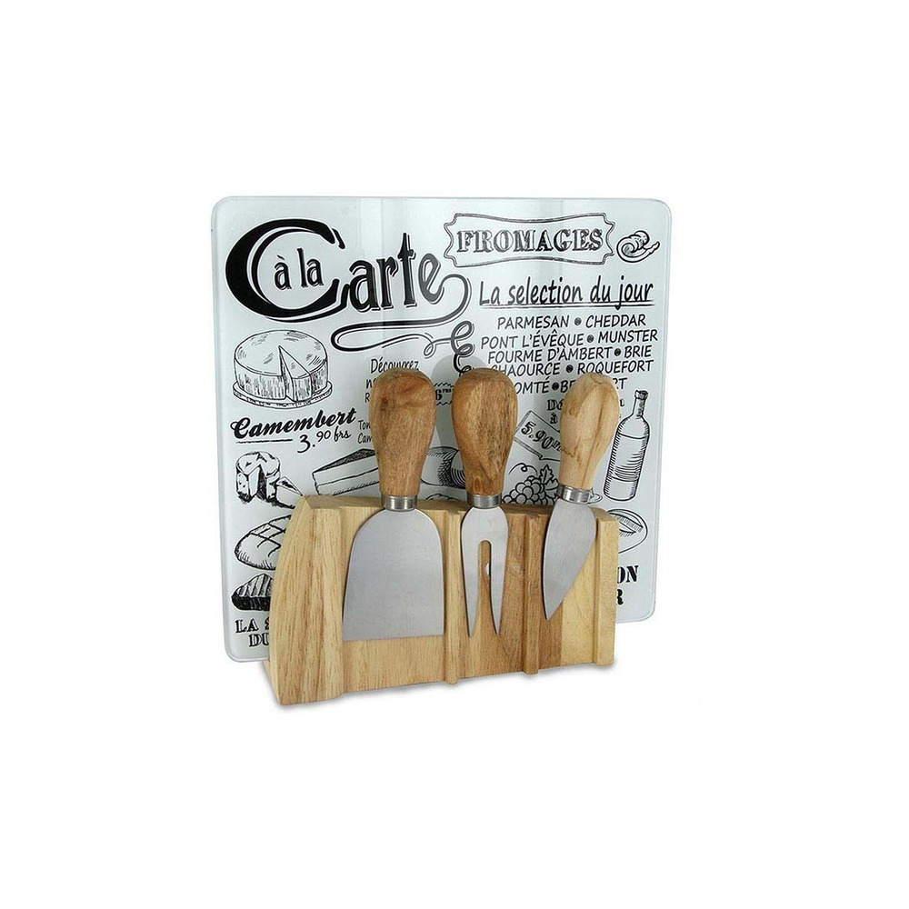 Planche à fromages avec support + 3 ustensiles aimantés