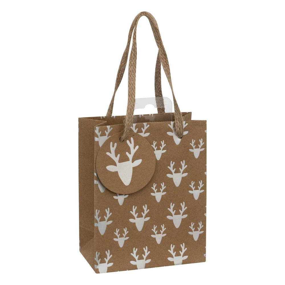 Sac cadeau holographique mini taille kraft