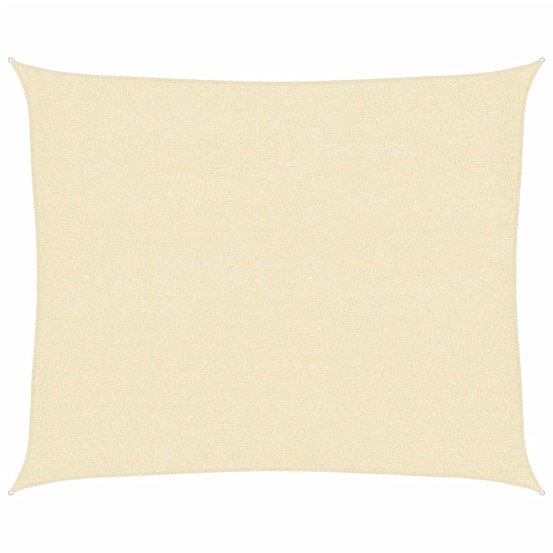 Voile d'ombrage 160 g/m² crème 2,5x3 m pehd