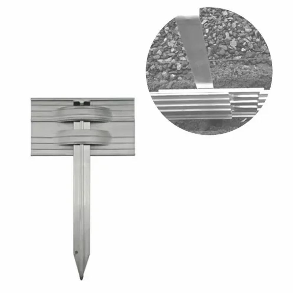 Set d'ancrage pour bordures de jardin en aluminium ultra solide | bordure jardin | bordure jardin metal