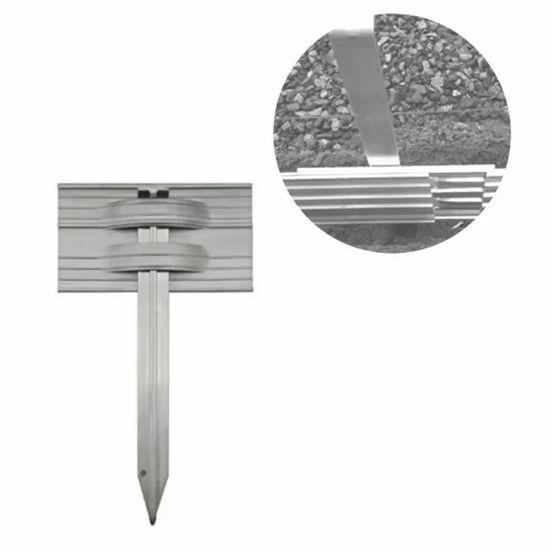 Set d'ancrage pour bordures de jardin en aluminium ultra solide | bordure jardin | bordure jardin metal