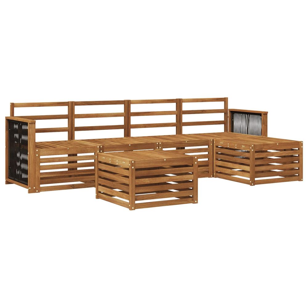 Ensemble de canapés d'extérieur 6 pc naturel