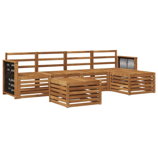 Ensemble de canapés d'extérieur 6 pc naturel
