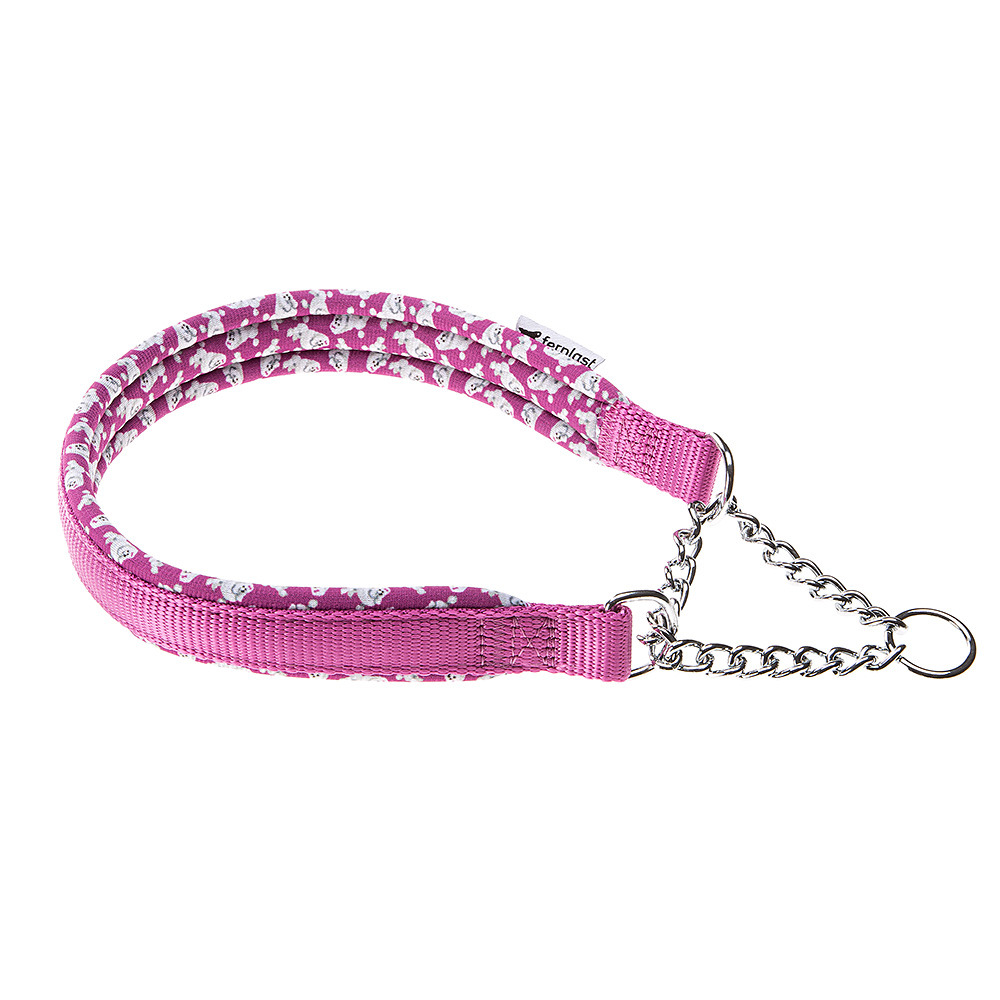 Collier chien chiens semi-étrangleur ferplast daytona fantasy css rembourré coloré