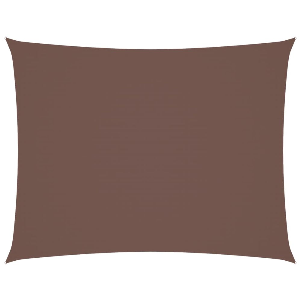 Voile de parasol tissu oxford rectangulaire 3x6 m marron