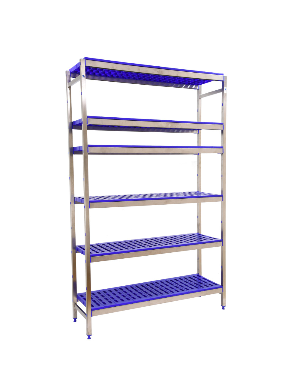Etagère sans vis simoninox initial 6pp/1600x860x400 a.inox/bleu 1600x860x400 - simonrack