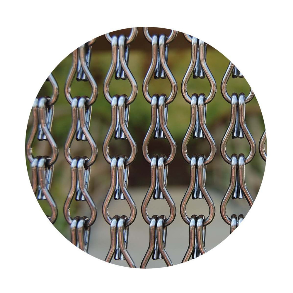 Rideau de porte en aluminium alusax 90x210 cm