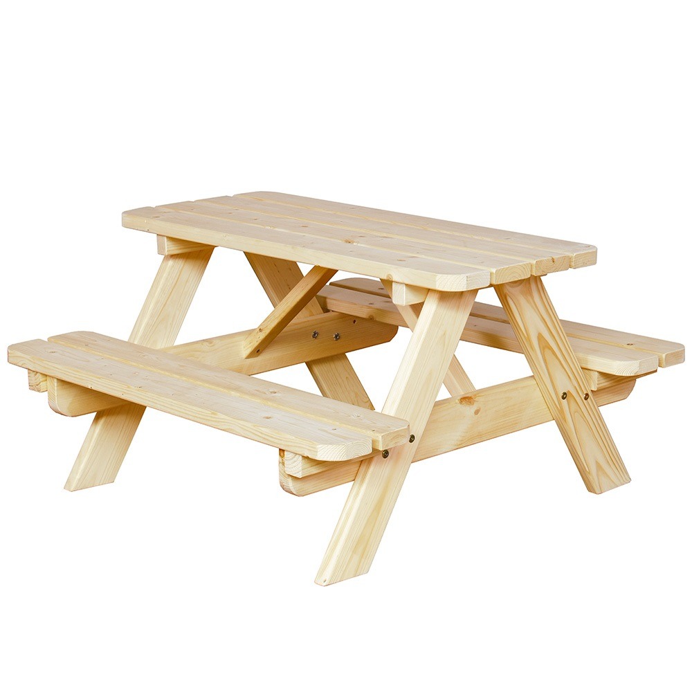 Table de pique-nique pour enfants jimmy - banc de pique-nique - non traité