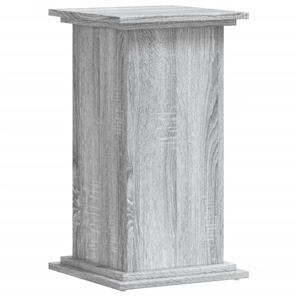 Support de plante sonoma gris 33 x 33 x 60 cm bois d'ingénierie