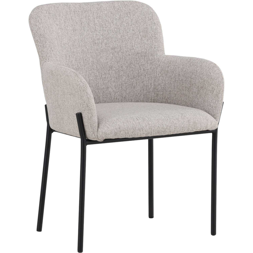 Fauteuil en métal et tissu vätö