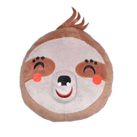 Coussin rond peluche paresseux 25 cm