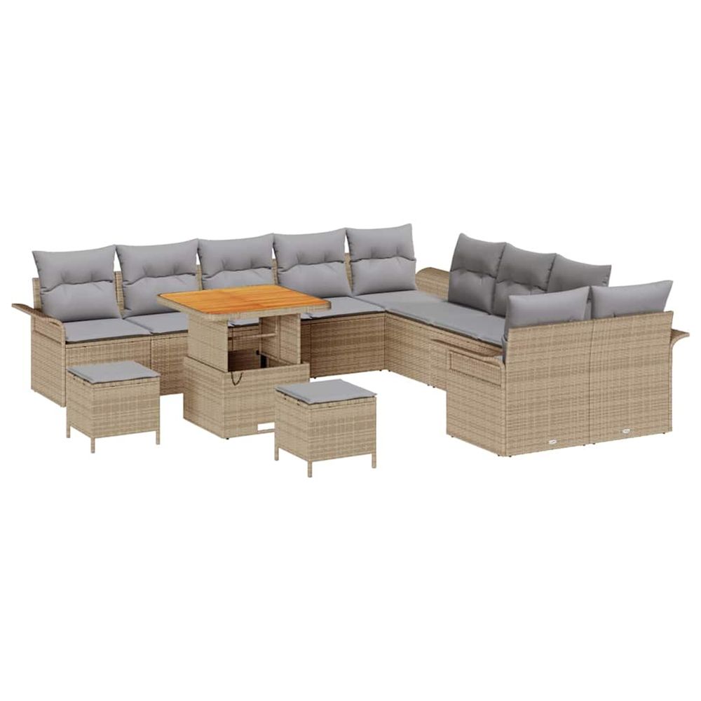 Ensemble de canapé de jardin 13 pc 12-nombre de places