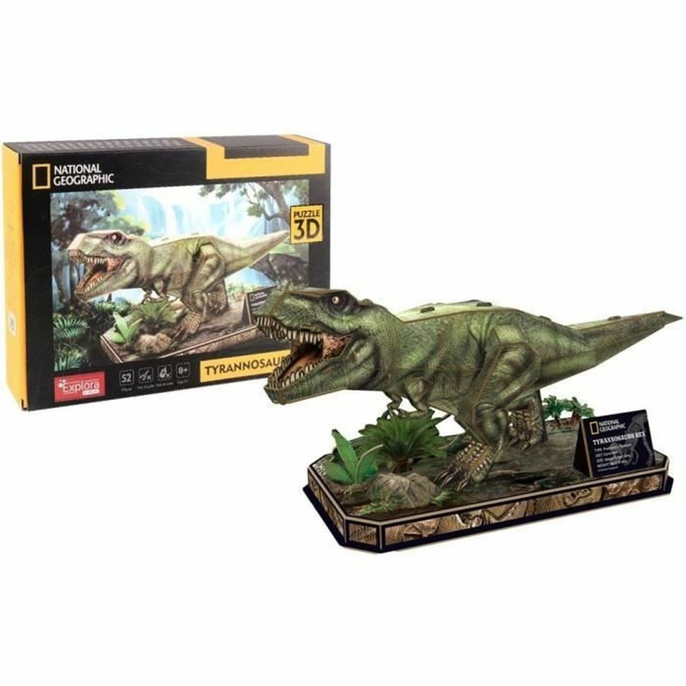 Puzzle 3d dinosaure t-rex 52 pièces