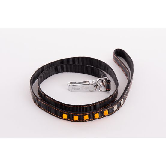 Martin sellier - laisse pour chiens et chats fluo martin sellier - collection fluo black