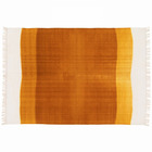 Tapis rectangulaire en laine tissé à plat jaune/ orange 120 x 170 cm