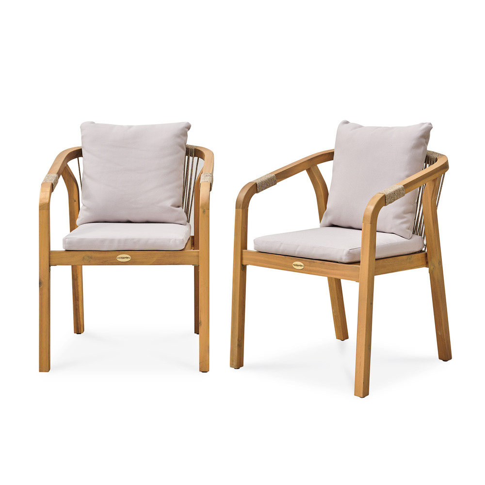 Lot composé de 2 fauteuils de jardin serena-ft