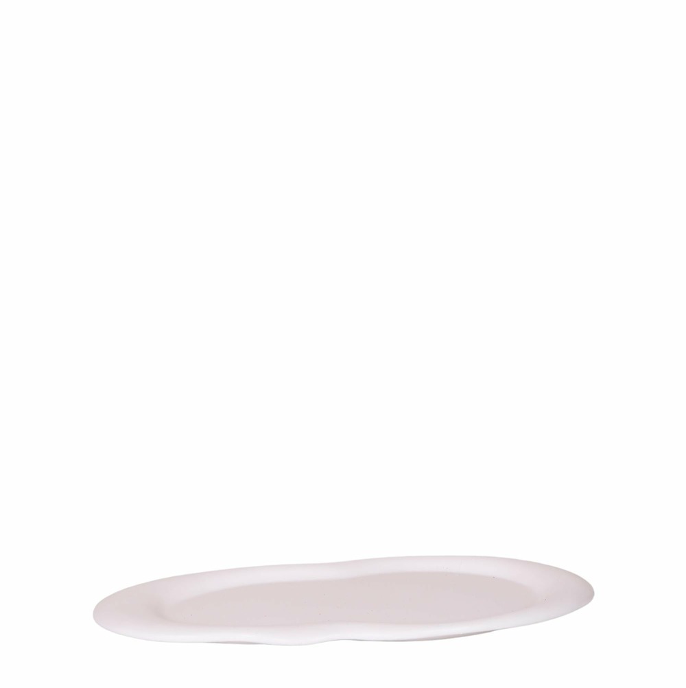 Plateau ovale blanc - home cloud