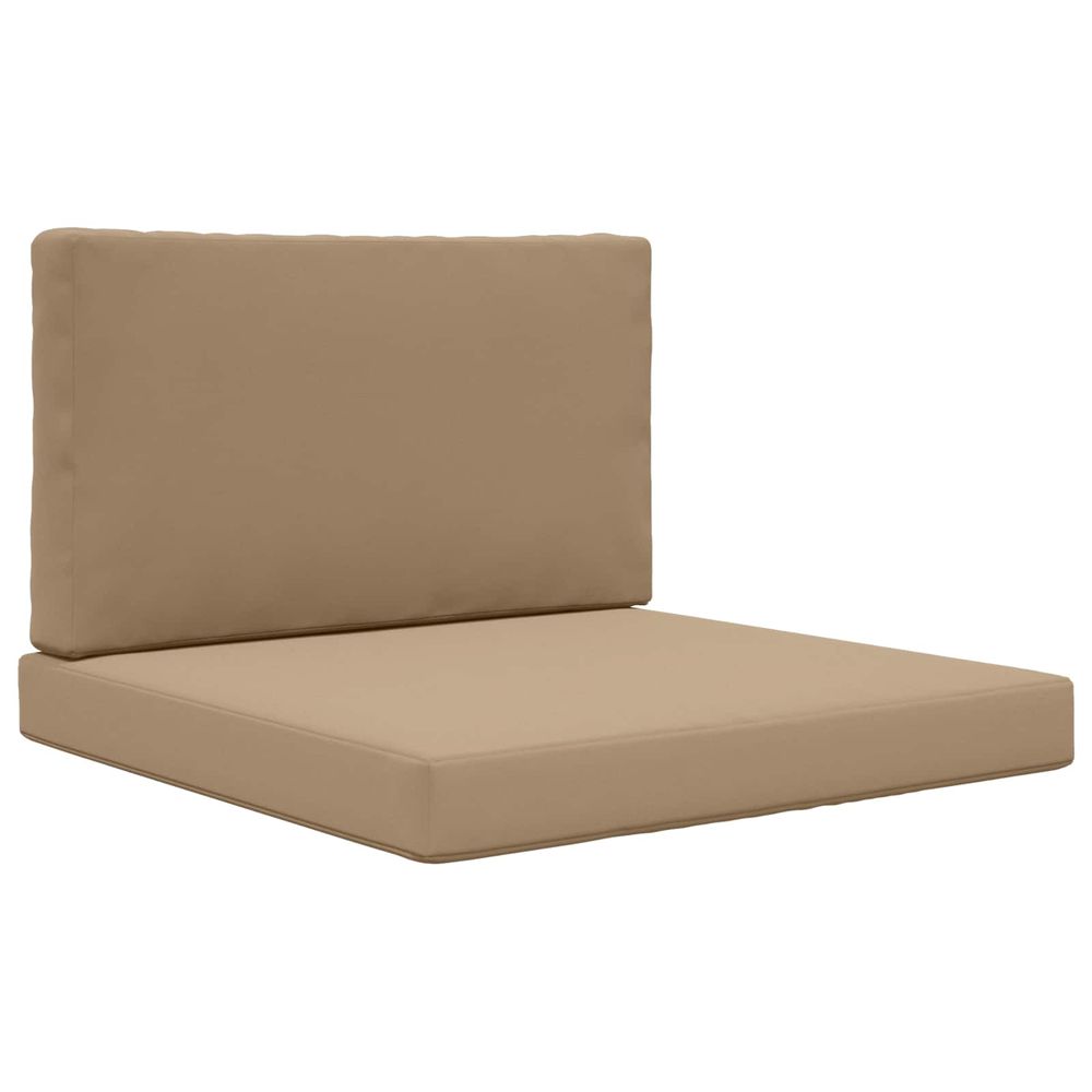 Coussin de canapé d'extérieur polyester taupe 80 x 80 cm