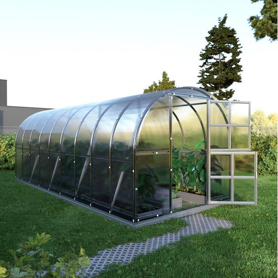 Serre en polycarbonate arch 18m² (3x6m), 4mm