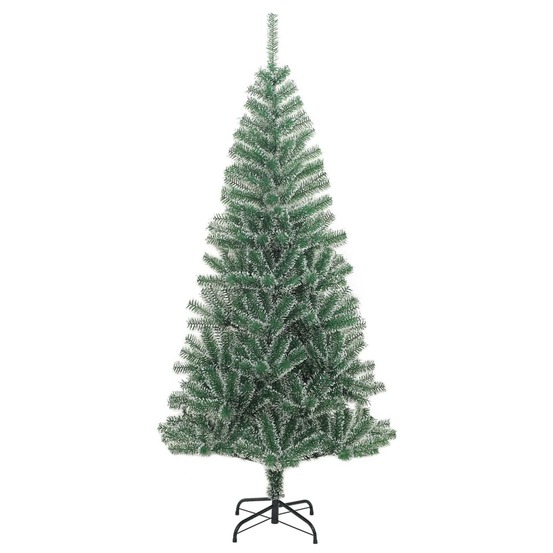 Sapin de noël artificiel avec neige floquée vert 180 cm