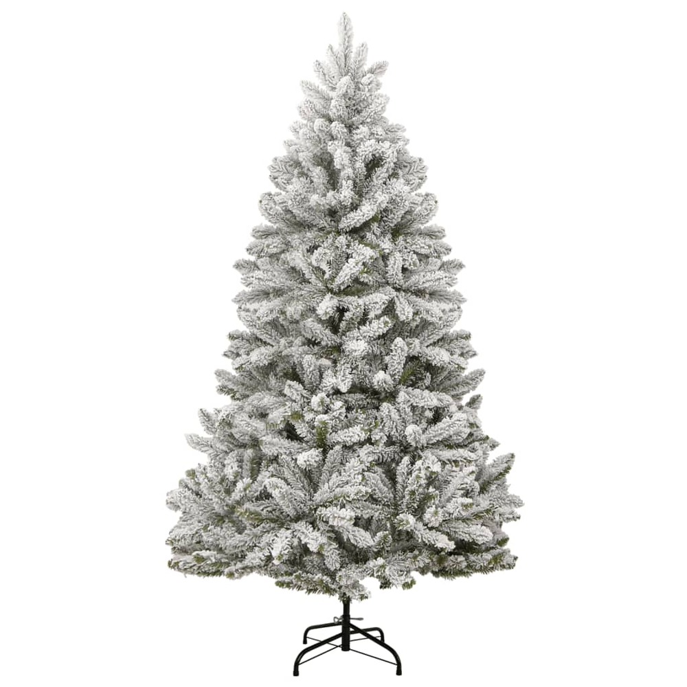 Sapin de noël artificiel à charnières avec neige floquée 180 cm
